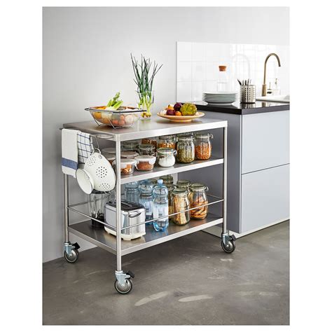 stainless steel cabinet trolley|ikea kitchen trolley stainless steel.